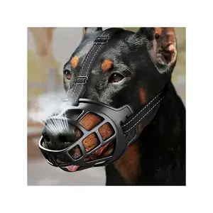 Soft Breathable Dog Safe Muzzle with Adjustable Straps, Anti-bite Anti-bark Pet Training Muzzles for Large Dogs