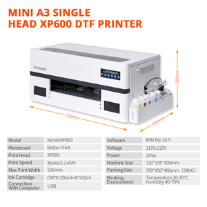 Kit de Impresión DTF A3 L1800 L1390 Más Económico para Gorras, Zapatos, Camisetas, Sudaderas y Jerseys - Product Image 2