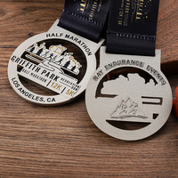 Vente en gros de médailles personnalisées en alliage de Zinc, moulage sous pression, Nickel mat 5k 12k, médaille de Marathon de course fabricant de médailles