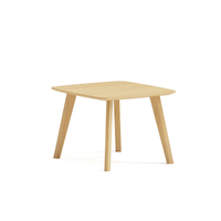 Table basse minimaliste moderne en bois massif pour les petits espaces pour la maison ou l'appartement Petit design carré