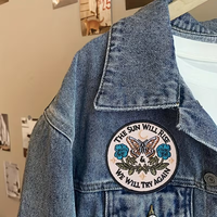 Patch en tissu brodé personnalisé, adapté à la repassage ou à la couture sur les vêtements, les sacs à dos, les sacs en toile, les vestes, parfait pour les cadeaux