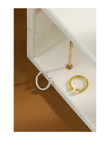 Anillo de piedras preciosas de ópalo inteligente de Plata de Ley 925, aros de oro de 18 quilates de lujo, pequeños anillos de joyería fina para mujer, venta al por mayor - Product Image 3