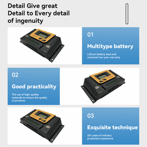 GT năng lượng mặt trời PWM 10a-80a phí năng lượng mặt trời điều khiển hệ thống nhà với LCD hiển thị 12V/24V/36V/<span class=keywords><strong>48V</strong></span> tự động max PV đầu vào 100V - Product Image 3