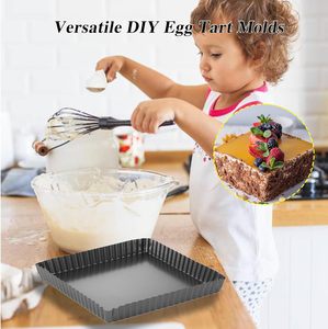 <span class=keywords><strong>Moule</strong></span> à <span class=keywords><strong>tarte</strong></span> carré <span class=keywords><strong>moule</strong></span> à <span class=keywords><strong>tarte</strong></span> antiadhésif avec fond amovible <span class=keywords><strong>moule</strong></span> à quiche <span class=keywords><strong>cannelé</strong></span> en acier au carbone pour la cuisson de gâteaux mousse Dessert - Product Image 6