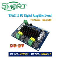 Électronique intelligente 2*120W XH-M543 Module amplificateur Audio haute puissance Tpa3116d2 carte amplificateur numérique double canal