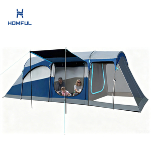 <span class=keywords><strong>Tente</strong></span> de camping familiale HOMFUL pour <span class=keywords><strong>8</strong></span> <span class=keywords><strong>personnes</strong></span> avec espace de séjour, double couche, imperméable, résistante aux intempéries, grande <span class=keywords><strong>tente</strong></span> <span class=keywords><strong>tunnel</strong></span> - Product Image 1