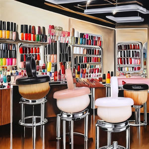 Mini brosse à poils doux en forme d'anneau avec manche en plastique pour l'<span class=keywords><strong>art</strong></span> des ongles professionnel, ferrule ovale ondulée, éliminateur de poussière - Product Image 3