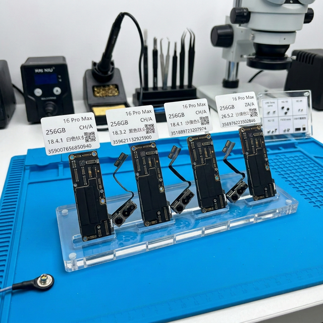100% Best Price Used iPhone 16 Pro Max Mainboard Replacement Full Unlocked with Face ID 16GB RAM 256GB ROM