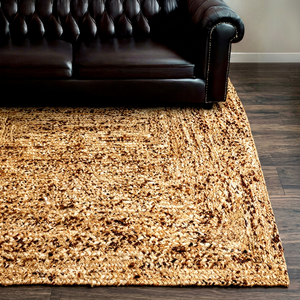 Dhara Handmade Handwoven Modern Geometric Wool Jute <b>Runner</b> Rug Natural Tones <b>Washable</b> Customized Size Retreat Floor Home - Product Image 1