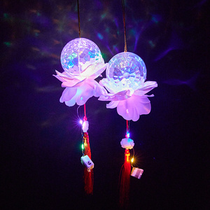 Nuovo bastone luminoso di proiezione del loto portatile lanterna per il nuovo anno di natale di Halloween Flash bastone magico palla ad aria - Product Image 2