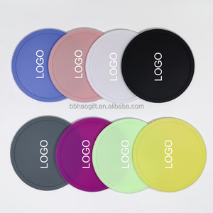 Factory Personalized Rubber Cup Coaster Printing Silicone Coaster Custom Silicone Coaster for Drinks 100mm*100mm*3mm