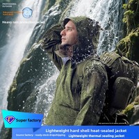 Ensemble veste et pantalon de chasse camouflage thermique d'hiver pour homme, imperméable, entièrement thermocollé, tenue tactique de survie en plein air