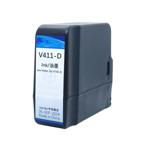 Cartucho de Tinta Negra V411-D Original y Compatible de 750 ml, Cartucho de Solvente V706-D para Impresora de Codificación Industrial VJ, Disponible en Stock - Product Image 2