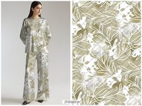 Tissu tissé en polyester 100% de Shaoxing, imprimé Poka Sph, tissu géométrique floral personnalisé pour vêtements féminins