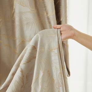 Lusso foglia d'<span class=keywords><strong>oro</strong></span> alta precisione <span class=keywords><strong>tende</strong></span> Jacquard per soggiorno camera da letto decorazione della finestra - Product Image 1