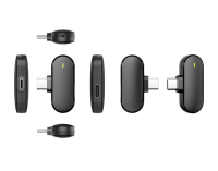 Microphone Lavalier Sans Fil Professionnel avec Clip Magnétique et Étui de Recharge pour YouTube, Podcast, Gaming, Ordinateur et Créateurs