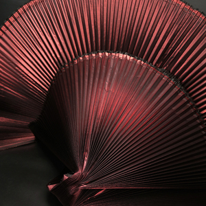 Tela Metálica con Pliegues de Acordeón, Diseño Decorativo Dorado para Bodas, Textura Ancha, Tela de Organza de Diseño para Fondo - Product Image 6