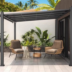 PAIYAHAO YP-008 Gazebo Moderno de Aluminio para Exteriores con Características Impermeables y Resistentes al Viento para Jardín, Patio, Estacionamiento YP-008 A - Product Image 3