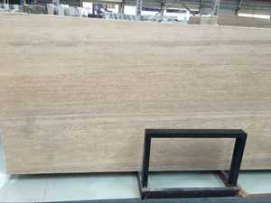 Pierre italienne de travertin de ruban pour le projet extérieur de revêtement de mur utilisant la dalle de pierre de travertin - Product Image 2