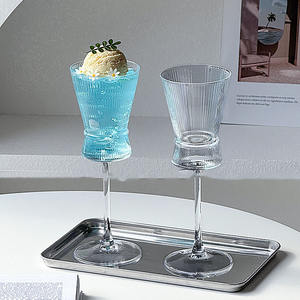 Verre à <span class=keywords><strong>pied</strong></span> haut en verre transparent, design simple et créatif, pour <span class=keywords><strong>vin</strong></span> rouge et champagne, usage domestique - Product Image 1