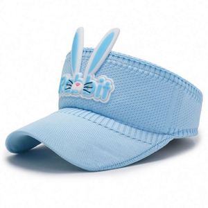 Cartoon Candy Color Children's Sun Visor <b>Hat</b> Sports Travel Cute Rabbit Design Customizable Unisex <b>Summer</b> Outdoor - Product Image 5