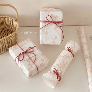 Papel de regalo con logotipo impreso personalizado de alta calidad, papel tisú al por mayor, madera reciclable sin recubrimiento para manualidades, arreglos florales - Product Image 4