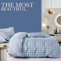 Ensemble de housse de couette imprimée en microfibre 130gsm impression numérique à motif floral moderne en polyester pour chambre mariage princesse