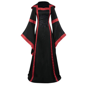 Vestido con Capucha y Mangas Abullonadas de Alta Calidad 2026, Traje Vikingo, Disfraces de Festival Renacentista para Mujer, Disfraz de Bruja Medieval - Product Image 2