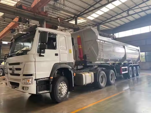 Nueva fábrica directa de servicio pesado en forma de U 6x4 Dirección izquierda Euro 3 3-6 Ejes Extremo volquete Remolques de camión volquete - Product Image 3