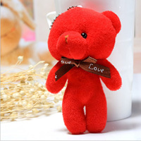 Vente en gros personnalisée MuYan Baby Three Blind Box, Pendentif porte-clés en peluche ours en peluche doux, en peluche courte et coton PP, motif animal