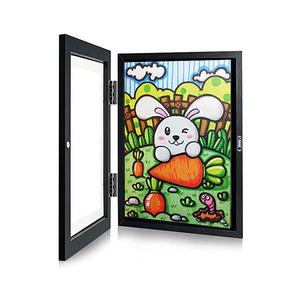 Enfants A4 Art cadre ouverture avant affichage pour enfants oeuvre Photos artisanat dessin bois cadre <span class=keywords><strong>photo</strong></span> - Product Image 2