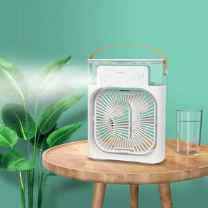 Mini <span class=keywords><strong>Ventilador</strong></span> <span class=keywords><strong>Enfriador</strong></span> de Aire Portátil de Plástico 3 en 1 con Humidificador y Luz de Colores, Enfriamiento por Agua para Coche, Exteriores y Autocaravana - Product Image 4