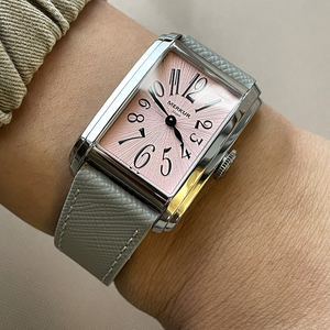 Montre automatique carrée MERKUR NH05 avec bracelet en cuir, série Business pour homme, cadran à aiguilles rétro décontracté, verre saphir, étanche - Product Image 1