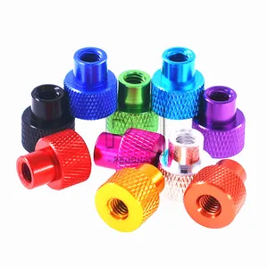 M3 M4 M5 M6 M8 Frame Hand Nut Through-hole Knurled Aluminum Thumb nut for Airflame aluminum alloy Tighten Handnut