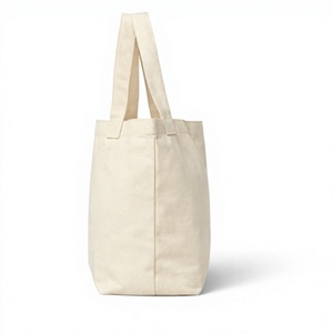 Customized Thick 100% Cotton High Quality Promotional Tote <b>Bag</b> Reusable Custom Logo Letter Pattern Large Size canvas tote <b>bag</b> - Product Image 4