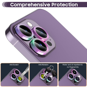 ฟิล์มกันรอยเลนส์กล้องโลหะสำหรับ iPhone 16 11 12 13 14 15 Pro Max 15 14 Plus 13 12 Mini กระจกกันรอยกล้องบน iPhone 17 Pro Max - Product Image 5