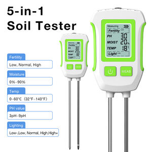 Fabrika toptan yeni <span class=keywords><strong>5</strong></span> 1Soil Ph ölçer dijital toprak PH test cihazı monitör doğurganlık besin analiz çift iğne toprak test cihazı - Product Image 3