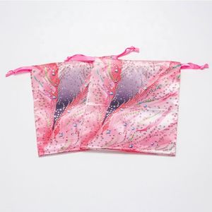 Sac à cordon en satin personnalisé avec logo pour extensions capillaires, sac de protection en satin de soie pour vêtements, emballage recyclable - Product Image 3