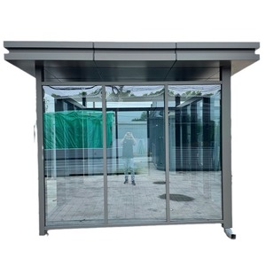 Steel Structure <b>Smoking</b> Shelter Outdoor Rest Room Modern Design Light Steel Frame Sentry <b>Box</b> Guard House - Product Image 4