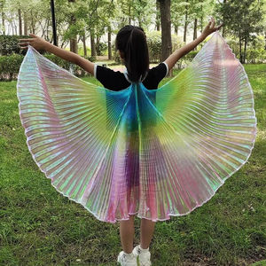 Nuove Ali per Danza del Ventre per Bambini, Colore Arcobaleno, Accessori per Spettacoli a 360 Gradi, Costume da Ballo, Oggetti di Scena per Performance, Ali da Collo - Product Image 1