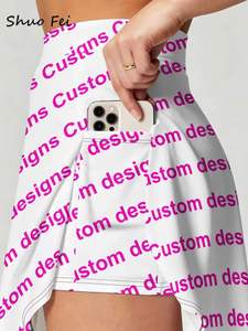<span class=keywords><strong>Jupe</strong></span>-short de sport pour <span class=keywords><strong>femme</strong></span>, taille haute, imprimé léopard vert sarcelle doré, avec poche pour téléphone, style luxe, pour le tennis et la gym - Product Image 4