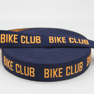 <span class=keywords><strong>2025</strong></span> mới tùy chỉnh màu xanh đậm 100% Polyester dệt Vành đai hàng đầu vải dệt kim ban nhạc đàn hồi thời trang - Product Image 1