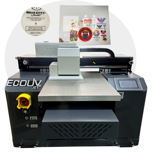 Nueva Impresora <span class=keywords><strong>UV</strong></span> Plana ECOUVjet A3 con Tinta de Relieve <span class=keywords><strong>UV</strong></span>, Barniz en Relieve 3D, Impresión por Inyección de Tinta, LED <span class=keywords><strong>UV</strong></span> Automática - Product Image 1