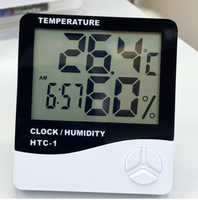 Tren Terbaru Timer Memasak Mini dengan Layar LCD Plastik ABS, Termometer, Bertenaga Baterai, Waktu Tetap 1-6 Jam untuk Penggunaan Dapur