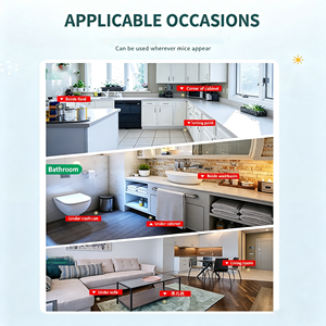 Trampa de Pegamento Plegable de Alta Eficacia para Ratones y Ratas Grandes, Placas Adhesivas Superfuertes, Eliminación Efectiva de Ratones en Interiores - Product Image 2