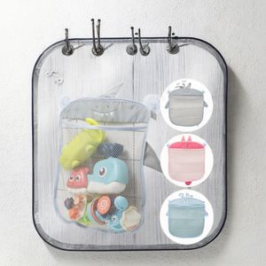 Modern Hanging Mesh Toy Storage Bag Bathroom Organizer for Bathtub Shower <b>Bin</b> Set of Hanging Mesh Toy Storage Bags - Product Image 2