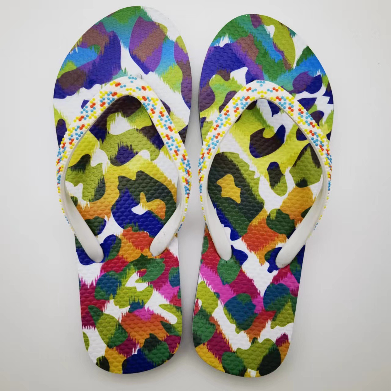 Custom Rubber PVC Printed Filpflops Comfortable Non-slip Summer Beach Casual Flip-flops