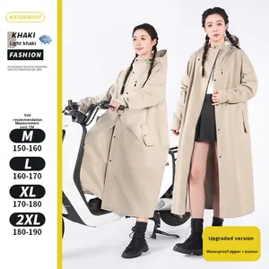 Imperméable une pièce en tissu Oxford pour garçons, pour vélo électrique et moto, épaissi, allongé, manches longues, entièrement imperméable - Product Image 6