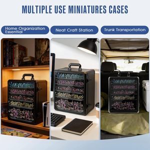 Étui de rangement miniature, cadre <span class=keywords><strong>en</strong></span> alliage d'<span class=keywords><strong>aluminium</strong></span> et fenêtre transparente pour l'affichage et le transport sécurisé, étui de transport miniature - Product Image 5