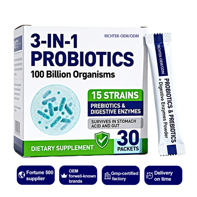 OEM Private Label Super Greens Powder Smoothie & Juice Probiotics Health Products Healthcare Probiotic Peptide Powder
